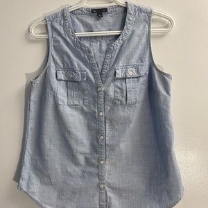 GAP Denim Button Up Tank Top